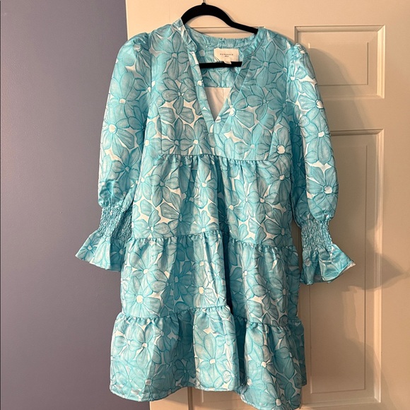 Never worn Tuckernuck- Pomander Place Blue Dress - Picture 1 of 4